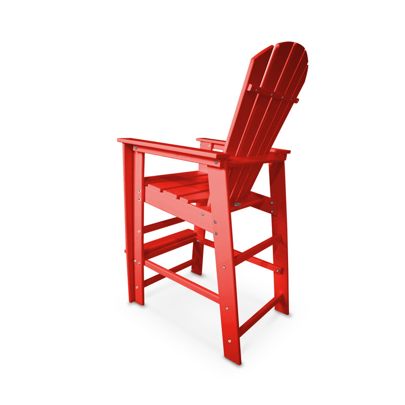 Chaise de bar POLYWOOD South Beach, Rouge coucher de soleil