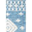Hand Tufted Wool/Cotton Southwestern Rug in Blue-2011004102