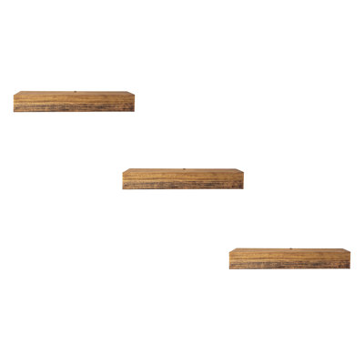 Rayne Poplar Floating Shelves