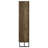 Gunderson Rustic Oak and Gunmetal 8-Shelf Accent Cabinet