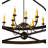 Wolken 12 - Light Steel Dimmable Wagon Wheel Chandelier