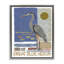 Cadre flottant Great Blue Heron Collage, design par Nancy Overton-7041095-7041094