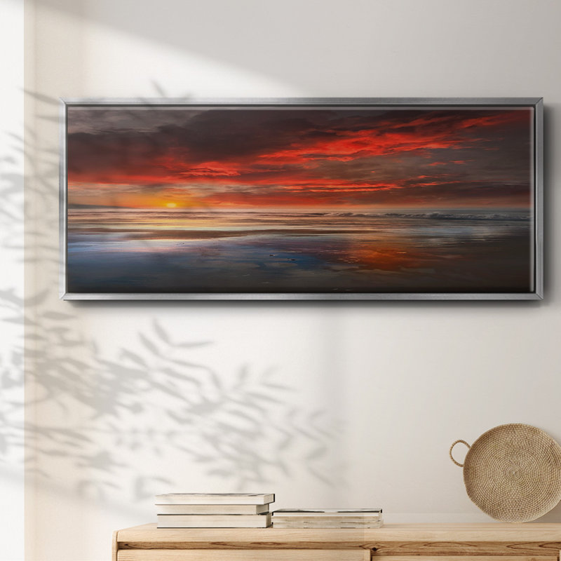 Avant la lune, reproduction d'art sur toile, H 20 po x l 50 po x P 1,5 po, Argent