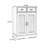 12 Pair Solid Wood Shoe Storage Cabinet