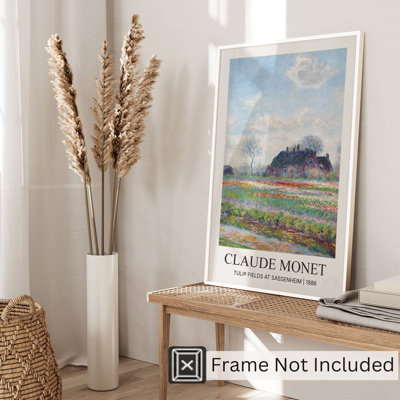 «Landscape and Nature Claude Monet Fields Tulip at Sassenheim», reproduction d'art classique sans cadre