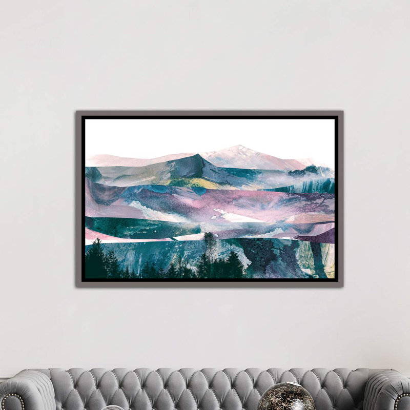 « rose range » par dan hobday-print, Toile encadrée de bois rustique foncé, H 26 po x l 40 po x 1,5 po