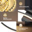 2-Light Black Wavy LED Flush Mounted Sconce