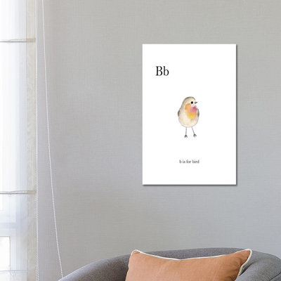 Bb Is For Bird by Leah Straatsma - Wrapped Canvas Gallery-Wrapped Canvas Giclée