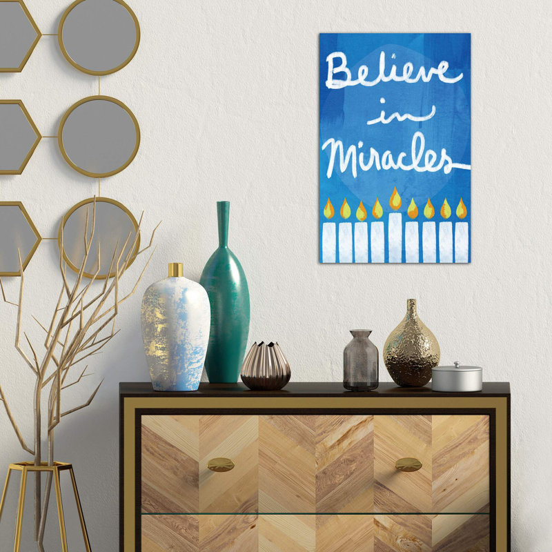 Believe In Miracles II by Linda Woods - Wrapped Canvas Print, 66.04 cm H x 45.72 cm W x 1.91 cm D