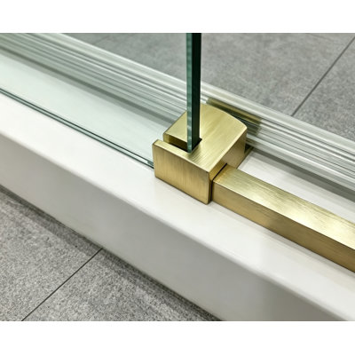 Portes de douche coulissantes simples à cadre 60 po x 78 po, porte de douche coulissante pour salle de bain, porte en verre trempé de 8 mm d'épaisseur pour porte de salle de bain