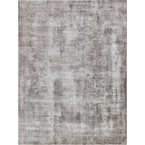 Stone Wash Gazni Abstract Area Rug in Taupe