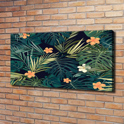 Tropical Leaves - Wrapped Canvas Print