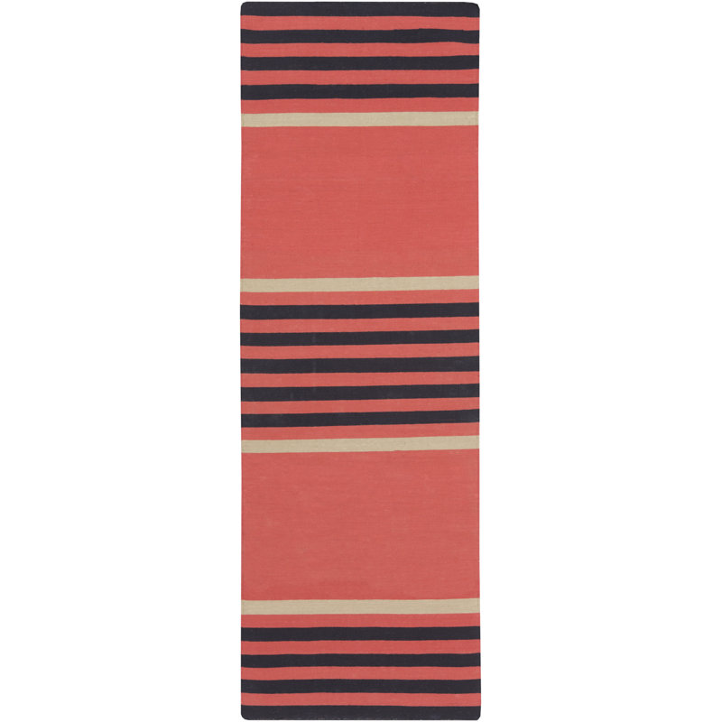 Antanė Cotton Striped Indoor Rug, Runner 2'6" x 8'