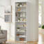 Tablettes de rangement multifonctionnelles à 8 couches en MDF blanc et blanc pour la maison et le bureau