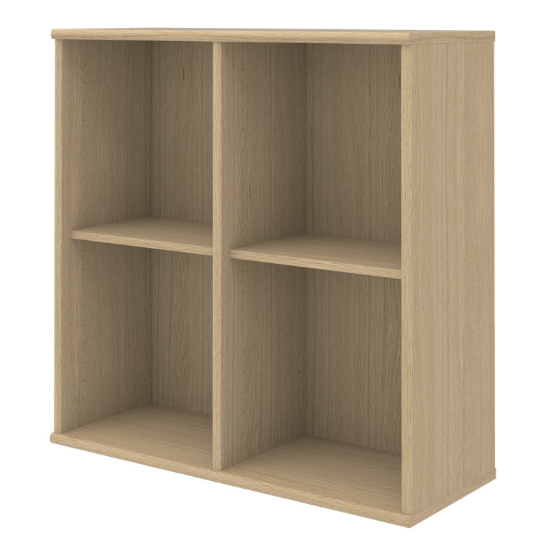Mistral 70cm H x 70cm W Cube Bookcase, Oak