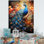 «Majestic Blooming Plumage Peacock II», reproduction sur toile