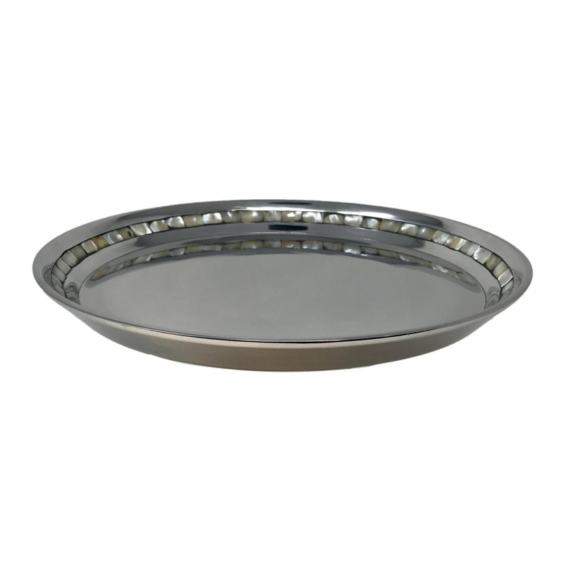 Mother Of Pearl Round Tray