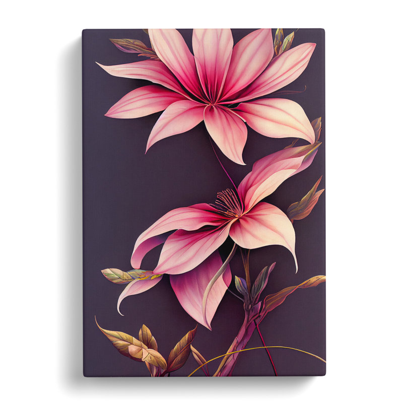 The Spectacular Flowers - Wrapped Canvas Print, 60cm H x 40cm W x 3cm D