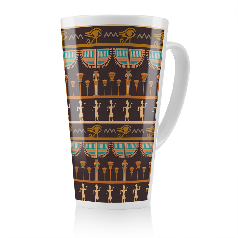 Hieroglyphs Latte Mug