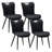 Modern Upholstered Dining Chair Side Chairs With Metal Legs (Set of 4)-1946056180