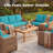 24" x 24" x 5" Outdoor Deep Seat Cushion, Waterproof, High Resilience Foam, Patio Furniture Replacement-1789888909-1789888903