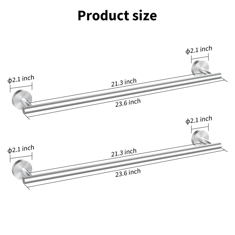 Towel Rack, Brushed Nickel