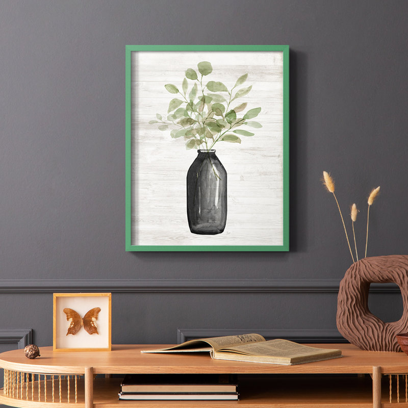 Summers Foliage II, reproduction encadrée - bois massif, H 10 po x l 8 po, Vert