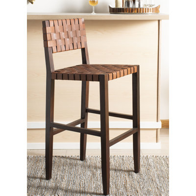 Saide Counter Stool with Solid Wood Frame
