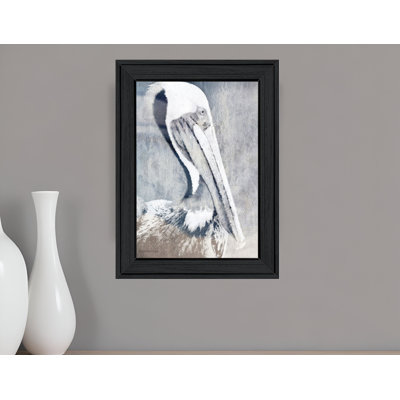 PELICAN, impression murale encadrée noire