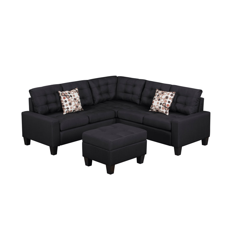 Ensemble de canapé luxueux rembourré en polyester avec structure en bois robuste et confort amélioré, parfait pour les salons modernes