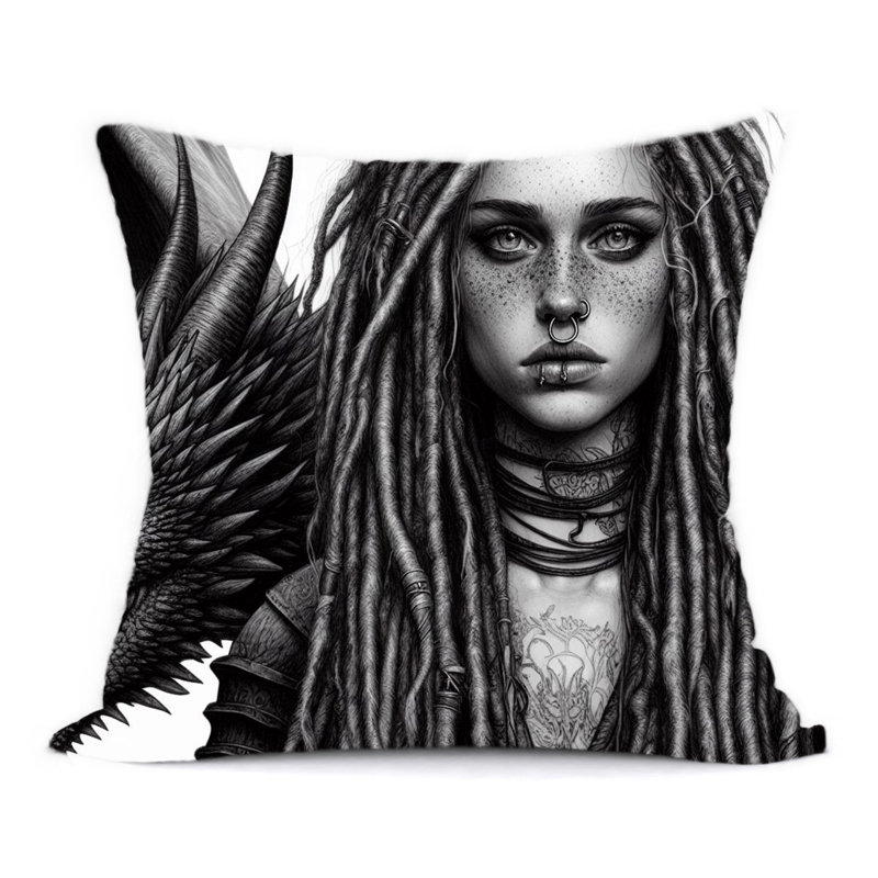 Abstract Reversible Throw Pillow
