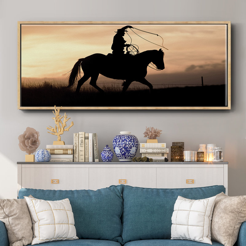 «Rope and Ride II», toile encadrée, H 20 po x l 50 po
