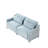73.2" Chenille Upholstered Pillow-Top Arm Sofa Couch-2009285253-2009285250