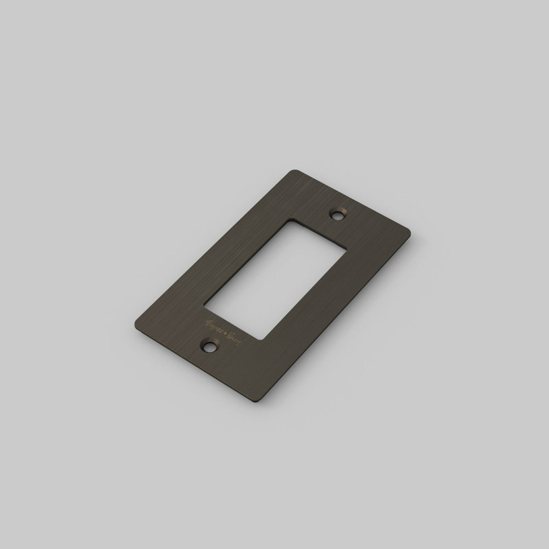 1G Plate / Logo , Smoked Bronze