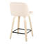 Tabouret de comptoir pivotant 24,25 po Lakyia-89290193