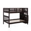 Lit superposé double avec barrière de sécurité et rangement pour chambre à coucher, dortoir-1906083916