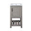 Meuble-lavabo de salle de bain avec lavabo rectangulaire en céramique