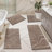 5 Piece Soft Absorbent Microfiber Bath Rug Set with Non-Slip Backing-1935903426