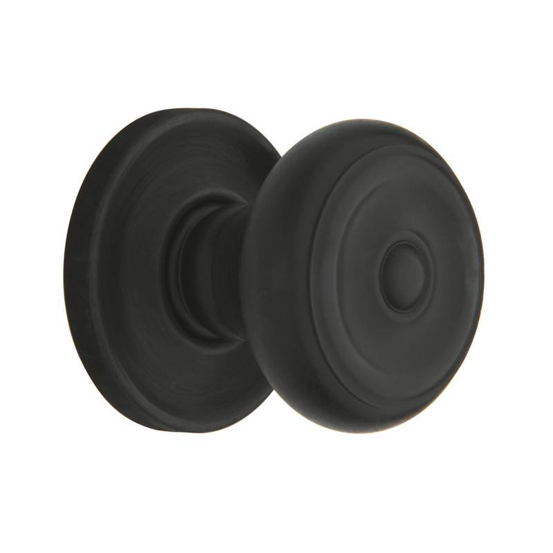 Estate Privacy Door Knob with 5148 Rose, Oil Rubbed Bronze