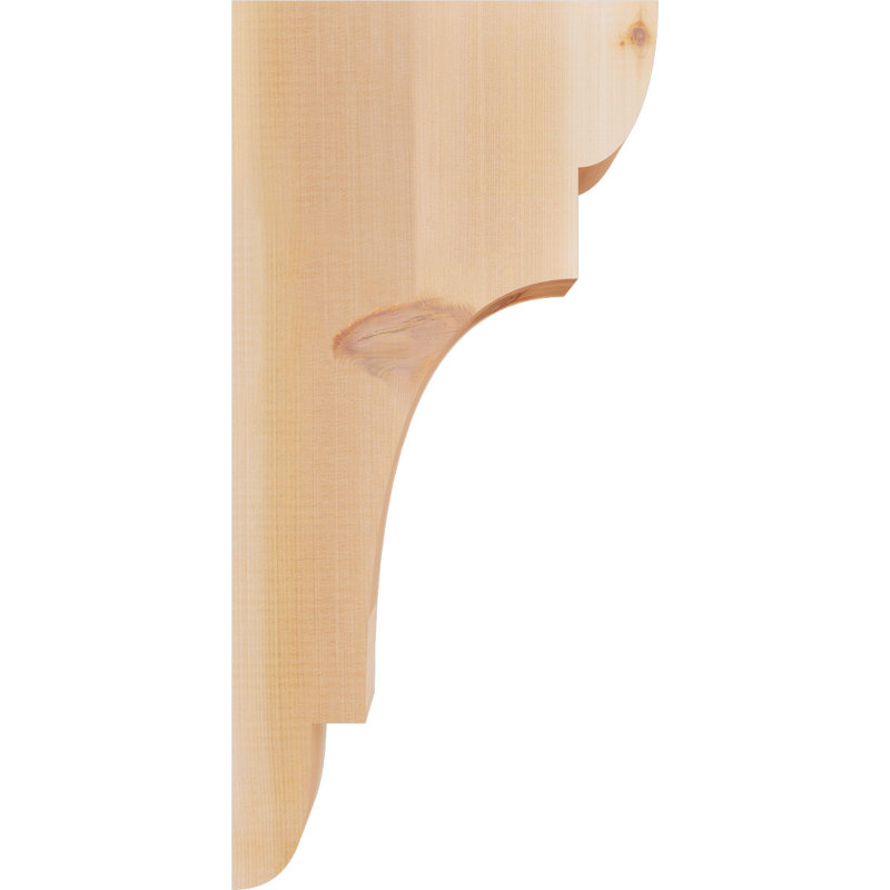 New Brighton Corbel, H 24 po x l 3,5 po x P 12 po, Cèdre rouge, Lisse