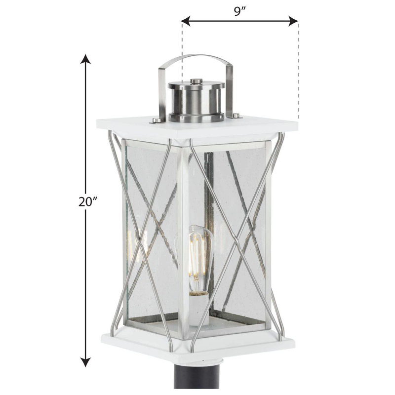 Barlowe Seeded Lantern Head, Stainless Steel