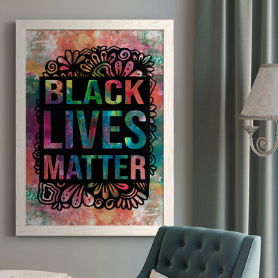 Meranda Graffiti Black Lives Matter - reproduction d'un seul cadre photo sur toile