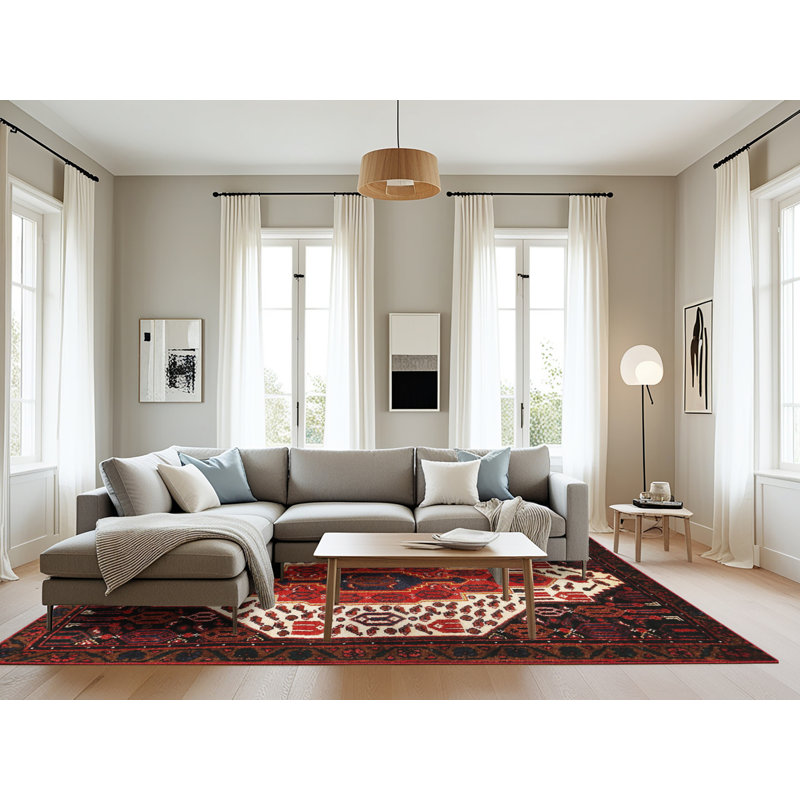 Tapis rouge à motif sud-ouest, Rectangle 8 pi x 12 pi
