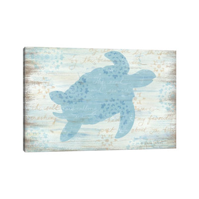 Ocean Turtle 1 Piece Wrapped Canvas Painting