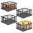 Metal Pantry Basket with Handles - Pantry Storage Baskets for Fruits and Vegetables - Set of 4-110704740-110704743-110704748