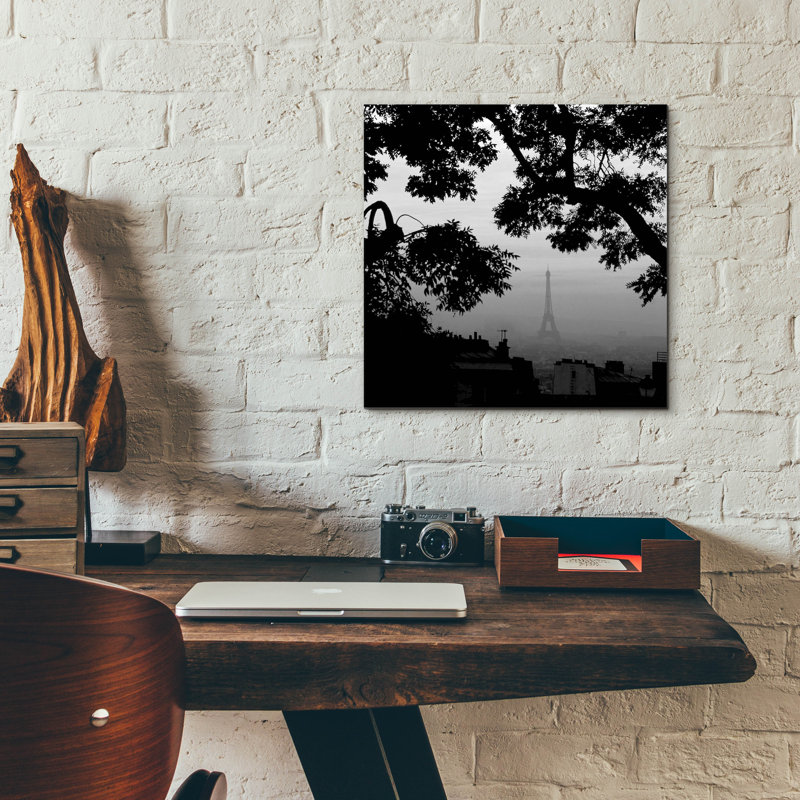 Latitude Tour® «Eiffel Tower View 1» par Photoinc Studio, art mural en verre acrylique, H 12 po x l 12 po x P 0,13 po