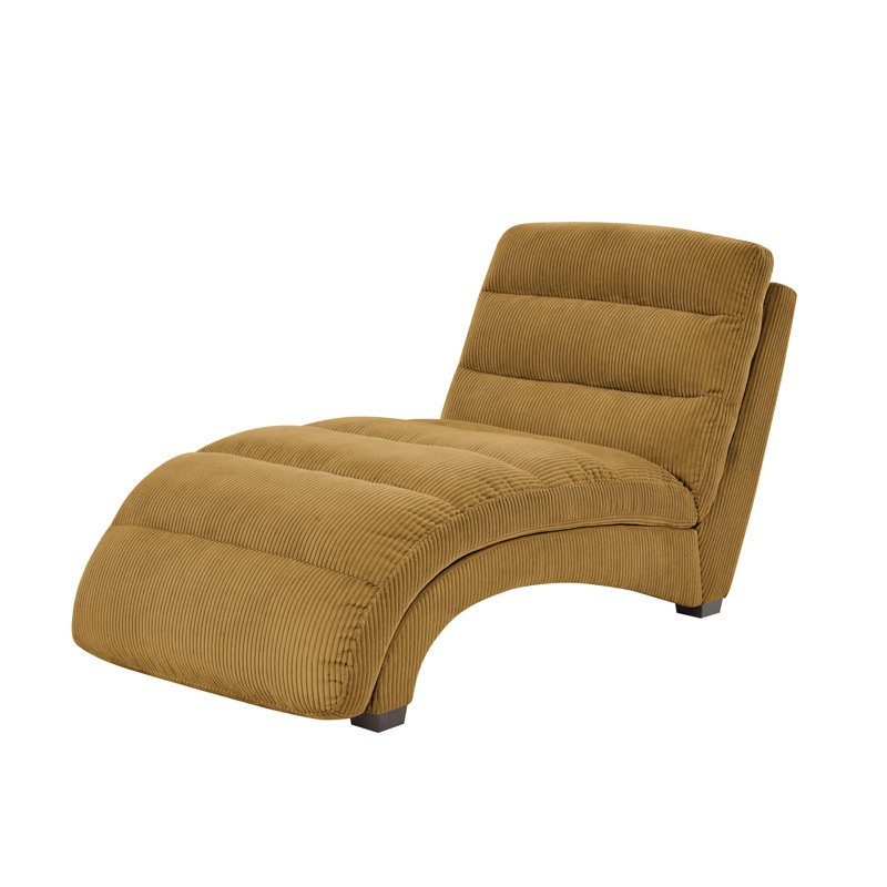 Danbury Upholstered Chaise Lounge, Ginger Corduroy