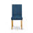 5 Piece Modern Dining Table Set Includes a Square Wooden Table and 4 Oasis Blue Faux Leather Upholstered Chairs, Oak-1864589168-1810618448-1864589169