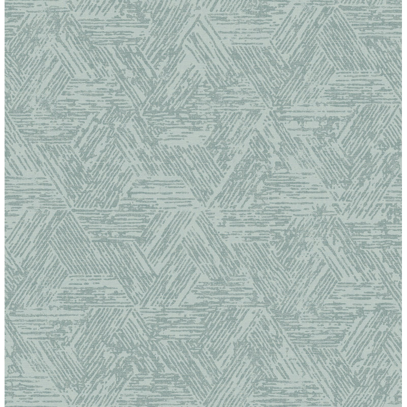 Bravlio Geometric Wallpaper Double Roll, Blue