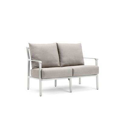 52'' Wide Aluminum Loveseat with Cushions